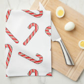 Kandriettekening in rood-groen wit theedoek (Quarter Fold)