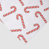 Kandriettekening in rood-groen wit tissuepapier (Detail)