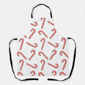 Kandriettekening in rood wit Schort (Voorkant)