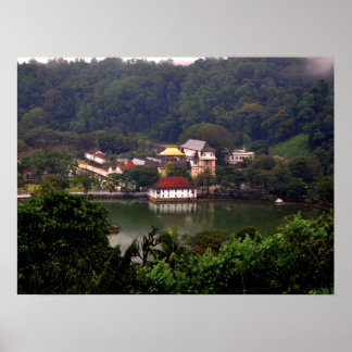 Kandy tempel, Sri Lanka Poster