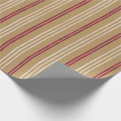 Kandycane Starfish, Hawaiian Style Kerstmis Cadeaupapier (Hoek)