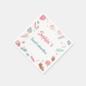 Kandykand en luiers Sweet Pastel Colors Servet (Hoek)