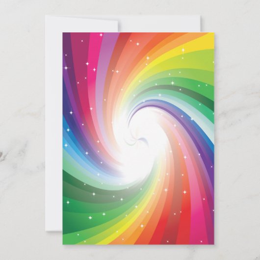 Kandyland Birthday Party Kaart (Achterkant)