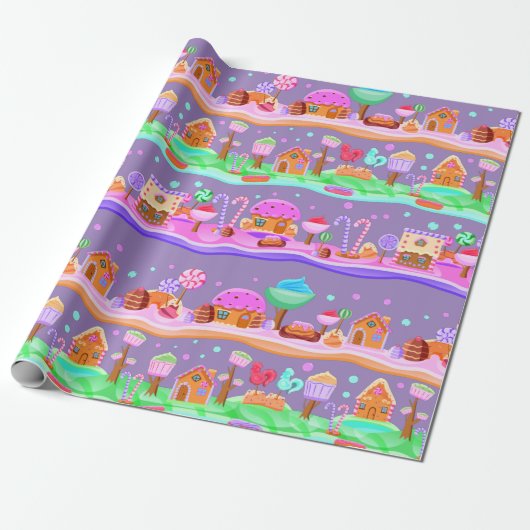 Kandyland — Verpakkingspapier Cadeaupapier (Uitgerold)