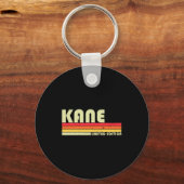 Kane geschenk naam gepersonaliseerd grappig retro sleutelhanger (Voorkant)