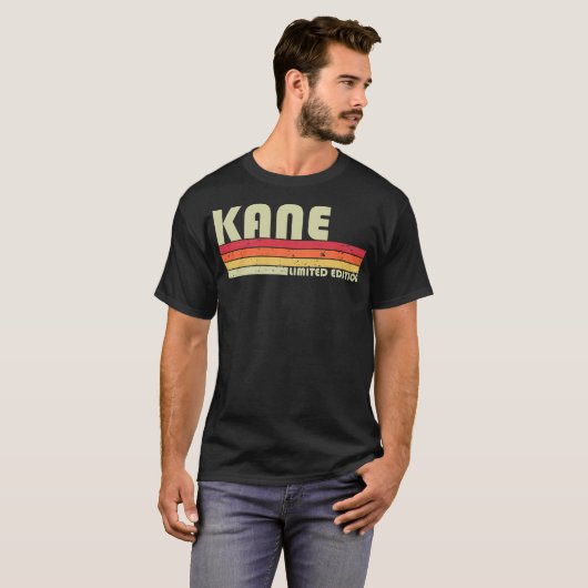 KANE Gift Name Personalized Funny Retro  T-shirt (Voorkant volledig)