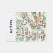 Kane, PA fleece deken (Voorkant (Horizontaal))