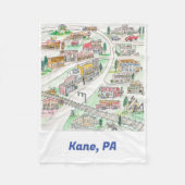 Kane, PA fleece deken (Voorkant)