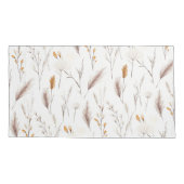 Kaneel Boho Weide Watercolor Aangepast Monogram  Kussensloop (Achterkant)
