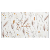 Kaneel Boho Weide Watercolor Aangepast Monogram  Kussensloop (Voorkant)