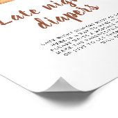 Kaneel broodje - Late night luiers spel Poster (Hoek)