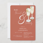 Kaneel Bruids Brunch & Bubble Shower Kaart (Voorkant)