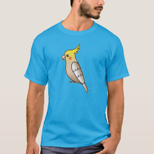 Kaneel Cartoon Nymphensittich Papegaai Vogel T-shirt