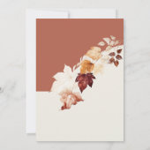 Kaneel & Cream Herfst Geometrisch Vrijgezellenfees Kaart (Achterkant)