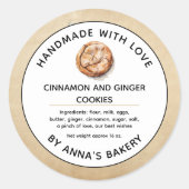Kaneel en Ginger Cookies Label (Voorkant)