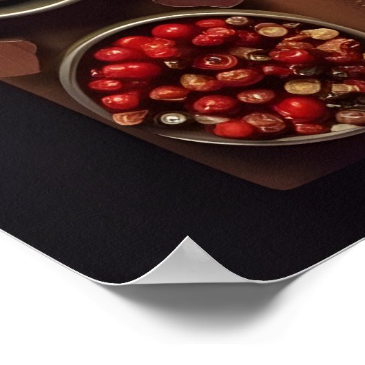 Kaneel en kruidnagel Spice Keuken Wandkunst Poster (Hoek)