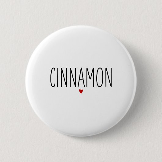 Kaneel en suiker1 ronde button 5,7 cm (Voorkant)