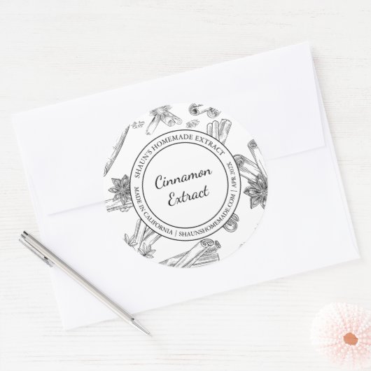 Kaneel Extract Schets Modern label (Envelop)