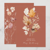 Kaneel fluistert van Herfst Vrijgezellenfeest Dank Bedankkaart (Voorkant / Achterkant)