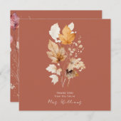 Kaneel fluistert van Herfst Vrijgezellenfeest Dank Kaart (Voorkant / Achterkant)