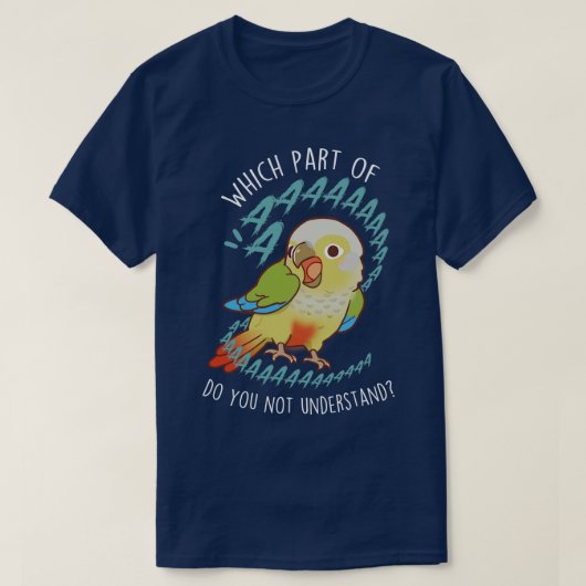 Kaneel Greencheeked Conure Parrot Aaaa T-shirt (Design voorkant)
