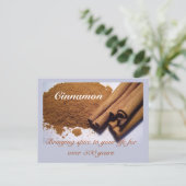 kaneel: het toevoegen van kruiden aan je leven... briefkaart (Staand voorkant)