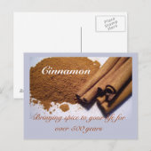 kaneel: het toevoegen van kruiden aan je leven... briefkaart (Voorkant / Achterkant)