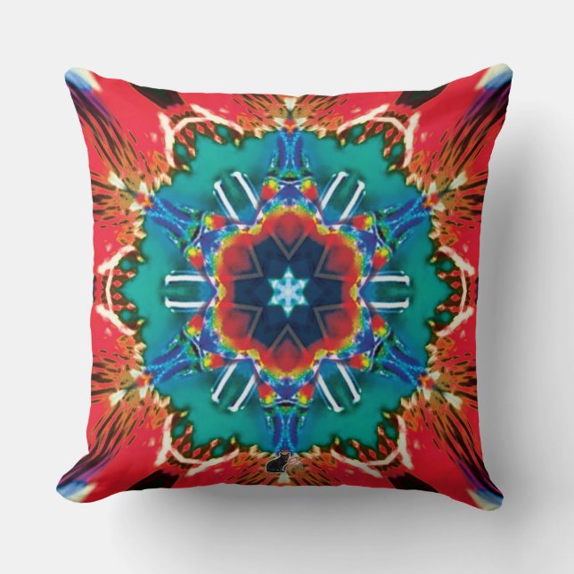 Kaneel Kaleidoscoop Kussen (Voorkant)