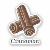 Kaneel Kruiden Kaars Lichaam Sticker (Voorkant)