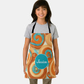 Kaneel rol Mozaïek Kleurrijk Gepersonaliseerd Patr Schort (Insitu)