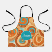 Kaneel rol Mozaïek Kleurrijk Gepersonaliseerd Patr Schort (Voorkant)