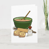 Kaneel Roll Baking Ingrediënten Gezellige Keuken Kaart (Voorkant)