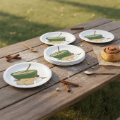 Kaneel Roll Baking Ingrediënten Gezellige Keuken Papieren Bordje