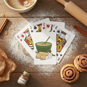 Kaneel Roll Baking Ingrediënten Gezellige Keuken Pokerkaarten