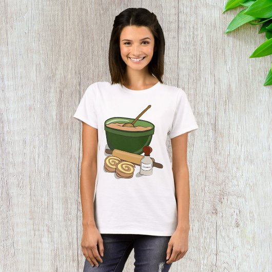 Kaneel Roll Baking Ingrediënten Gezellige Keuken T-shirt