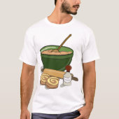 Kaneel Roll Baking Ingrediënten Gezellige Keuken T-shirt (Voorkant)