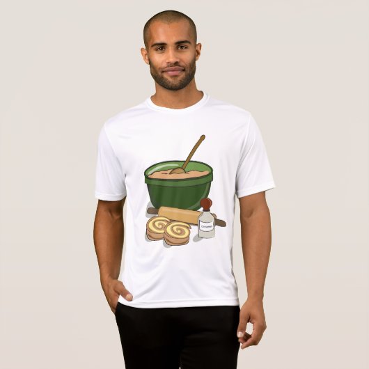 Kaneel Roll Baking Ingrediënten Gezellige Keuken T-shirt (Voorkant volledig)