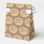 Kaneel Roll Bun Gebak Bakkerij Ontbijt Voedsel Bedankdoosjes (Achterkant)