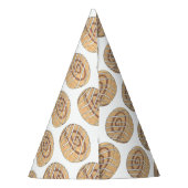 Kaneel Roll Bun Gebak Bakkerij Ontbijt Voedsel Feesthoedjes (Achterkant)