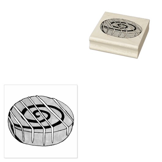 Kaneel Roll Bun Gebak Bakkerij Ontbijt Voedsel Rubberstempel (Gestempeld)