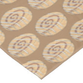 Kaneel Roll Bun Gebak Bakkerij Ontbijt Voedsel Tafelkleed (Gekanteld)