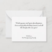 Kaneel Roll Foto Kerst Vakantie Kaart Notitiekaartje (Achterkant)