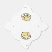 Kaneel Roll Honey Bun Schattige Cartoon Design Wit Bedankdoosjes (Uitgevouwen)