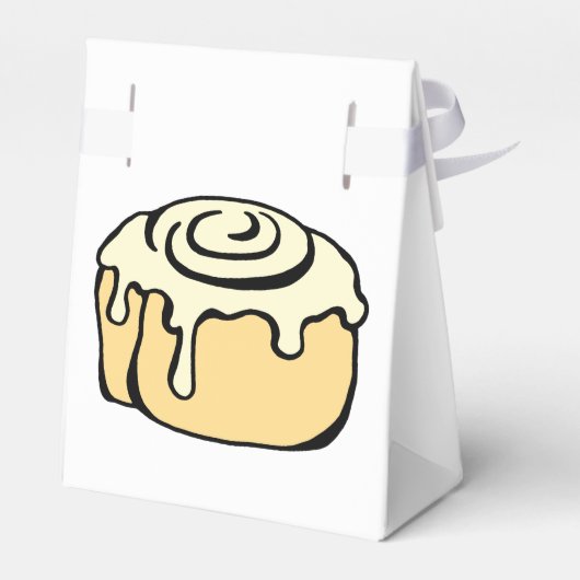 Kaneel Roll Honey Bun Wit Cartoon Design Schattige Bedankdoosjes (Achterkant)
