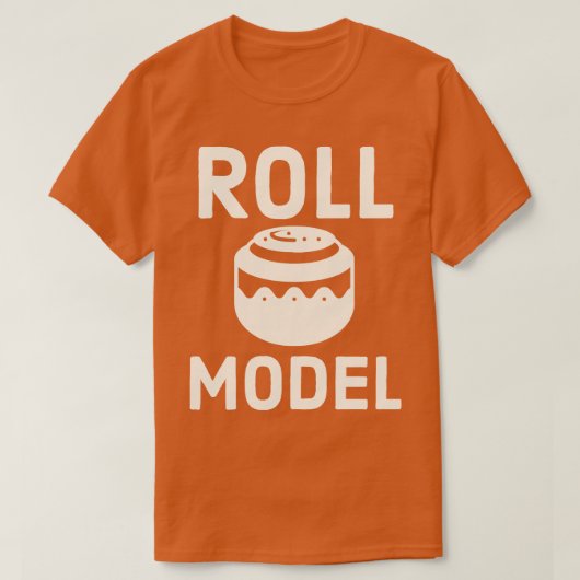 Kaneel Roll Model voor Meisjes Gebak Chef T-shirt (Design voorkant)