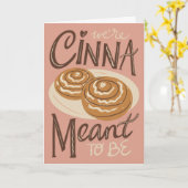 Kaneel Roll Valentijnsdag Kaart (Gele Bloem)