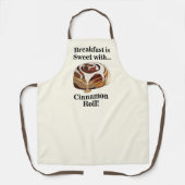 Kaneel Rolls Sweet Bun Pastry Bakery Schort (Voorkant)