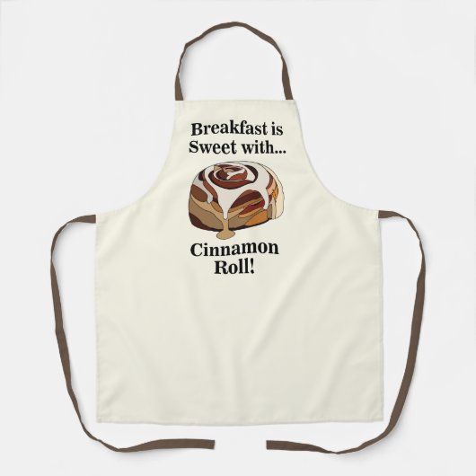 Kaneel Rolls Sweet Bun Pastry Bakery Schort (Voorkant)
