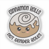 Kaneel rolt niet naar seksrollen sticker (Voorkant)