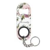 Kaneel Roos Blush Bloemen Huwelijksgunst Mini Flessenopener (Achterkant)